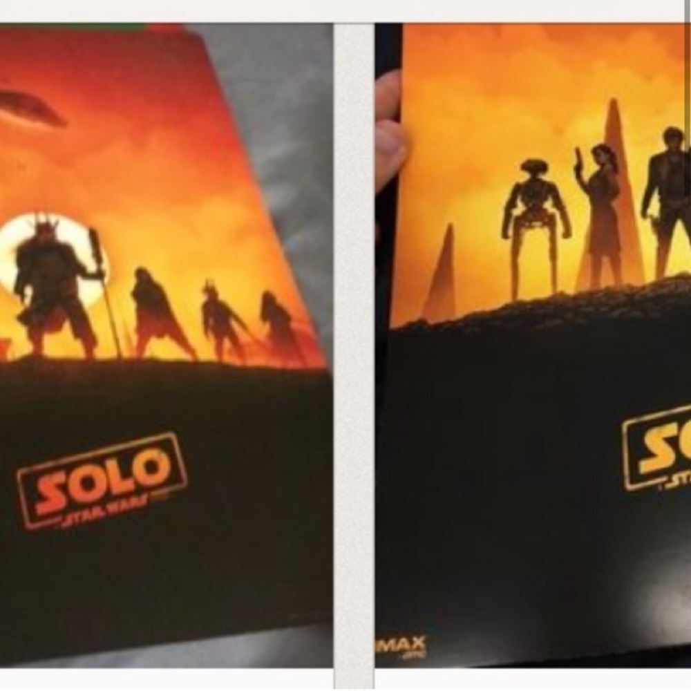 Star Wars Han SOLO. From Movie BOTH posters